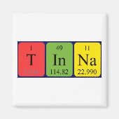 Tinna periodiek table name magnet (Voorkant)