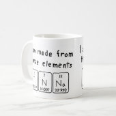 Tinna periodieke lijstnaam mok (Voorkant links)