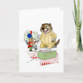 Tinne soldier voor kerstkaart kaart (Voorkant)