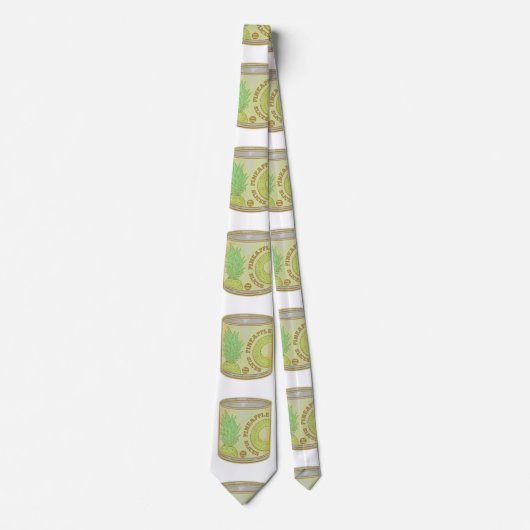 Tinned anananasconserven, vruchten stropdas (Voorkant)