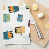 Tinned Fish Kitchen Towel Theedoek (Quarter Fold)