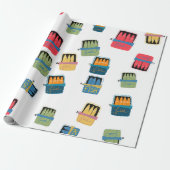 Tinned Fish Wrapping Paper Cadeaupapier (Uitgerold)