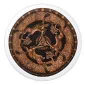 Tinners Hare Trinity Keramische Knop (Voorkant)