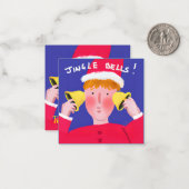 Tinnitus gratis Kerst Jingle bells Horen Notitiekaartje (Voorkant / Achterkant in situ)