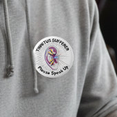  Tinnitus Sufferer Please Speak Up Hearing Conditi Ronde Button 5,7 Cm