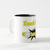 Tinnitus Tweekleurige Koffiemok (Voorkant links)