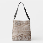 TINO geborduurd Roos Canvas tas (Achterkant)