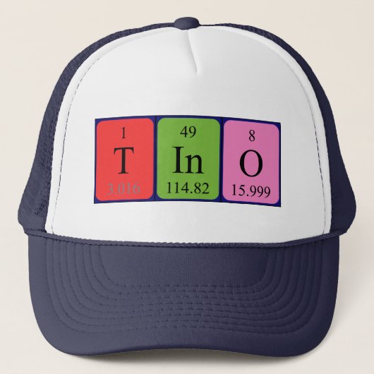 Tino periodiek tabelnaam pet (Voorkant)