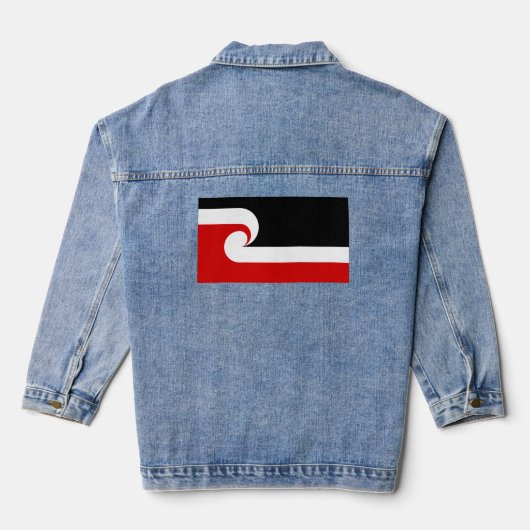 Tino Rangatiratanga Maori vlag Denim Jacket (Achterkant)