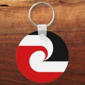 Tino Rangatiratanga Maori vlag Sleutelhanger (Voorkant)