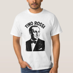 Tino Rossi Portret Vintage – Franse Zanger T-shirt
