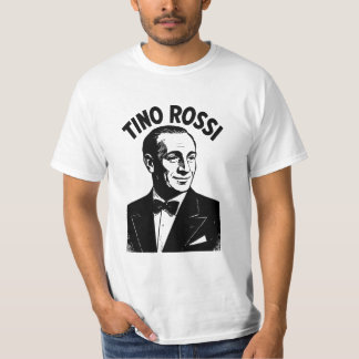 Tino Rossi Portret Vintage – Franse Zanger T-shirt