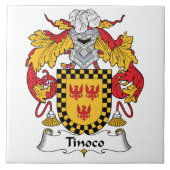 Tinoco Family Crest Tegeltje (Voorkant)