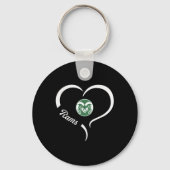 Tinora Rams Logo Half Heart Slogan Hs Sleutelhanger (Voorkant)