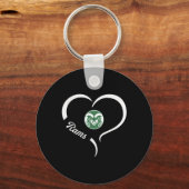 Tinora Rams Logo Half Heart Slogan Hs Sleutelhanger (Voorkant)