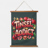 Tinsel Addict Fun Hangend Wandkleed (Voorkant)