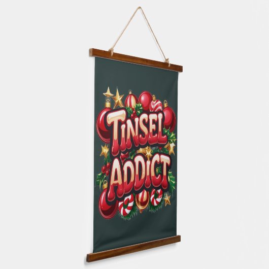 Tinsel Addict Fun Hangend Wandkleed (Gebogen)