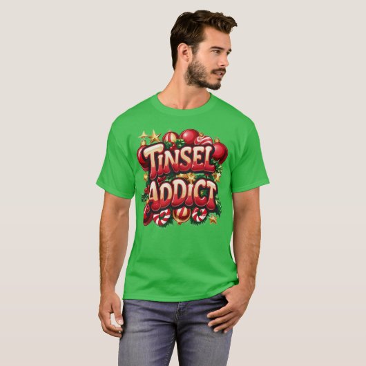 Tinsel Addict Fun T-shirt (Voorkant volledig)