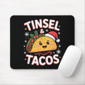Tinsel And Tacos Cute Christmas Mexican Food Fun  Muismat (Met muis)