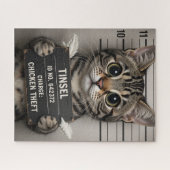 Tinsel de Kerstkat Legpuzzel (Horizontaal)