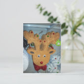 Tinsel Deer Briefkaart (Staand voorkant)