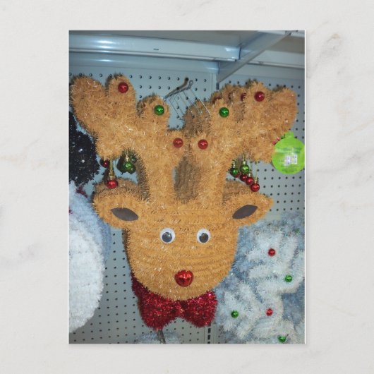 Tinsel Deer Briefkaart (Voorkant)