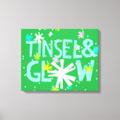 Tinsel en gloed canvas afdruk (Voorkant)