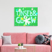 Tinsel en gloed canvas afdruk (Insitu (Woonkamer))