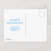 Tinsel en gloed feestdagenkaart (Achterkant)