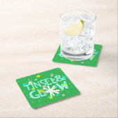 Tinsel en gloed kartonnen onderzetters (Insitu)