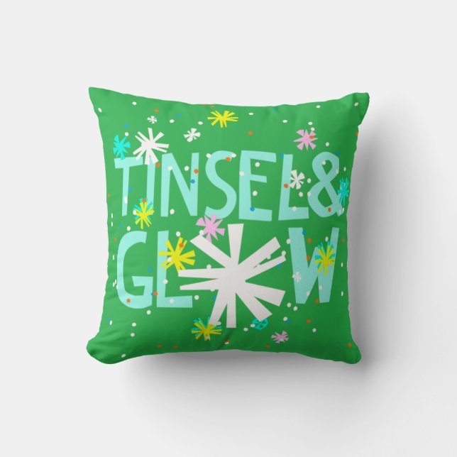 Tinsel en gloed kussen (Voorkant)