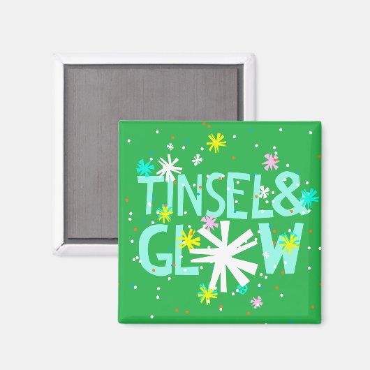 Tinsel en gloed magneet (Voorkant / Achterkant)