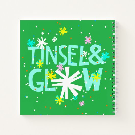 Tinsel en gloed notitieboek (Achterkant)