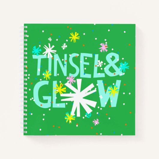 Tinsel en gloed notitieboek (Voorkant)