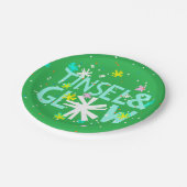 Tinsel en gloed papieren bordje (Gekanteld)