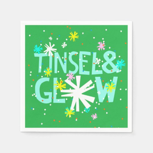 Tinsel en gloed servet (Voorkant)