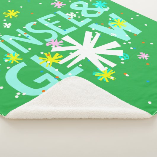 Tinsel en gloed sherpa deken (3/4)