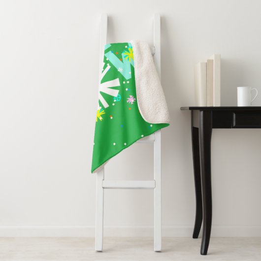 Tinsel en gloed sherpa deken (In situ)