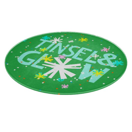 Tinsel en gloed snijplank (Hoek)