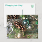  TINSEL en Kerstmis ornamenten BRIEFKAART (Voorkant / Achterkant)