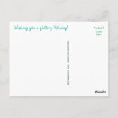  TINSEL en Kerstmis ornamenten BRIEFKAART (Achterkant)