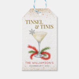 Tinsel en Tinis kerstfeest Cadeaulabel