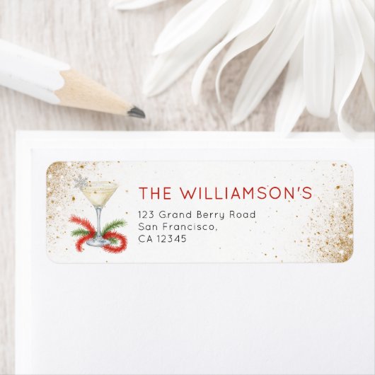 Tinsel en Tinis kerstfeest Etiket (Insitu)