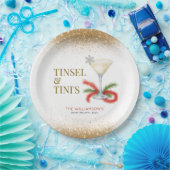 Tinsel en Tinis kerstfeest Papieren Bordje (Feest)