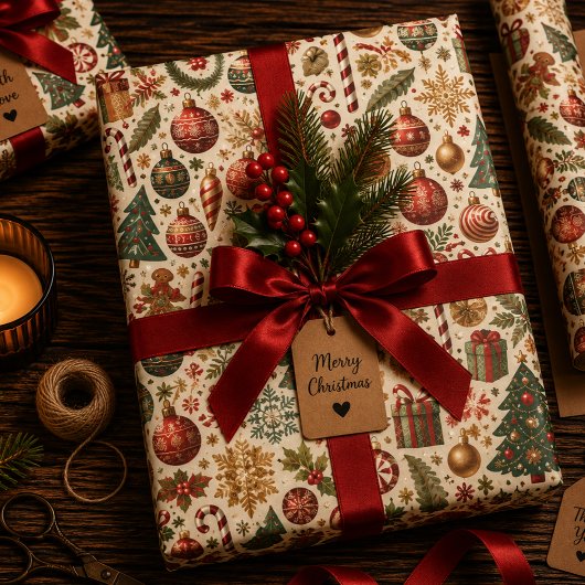 Tinsel en Twinkle Inpakpapier Vel