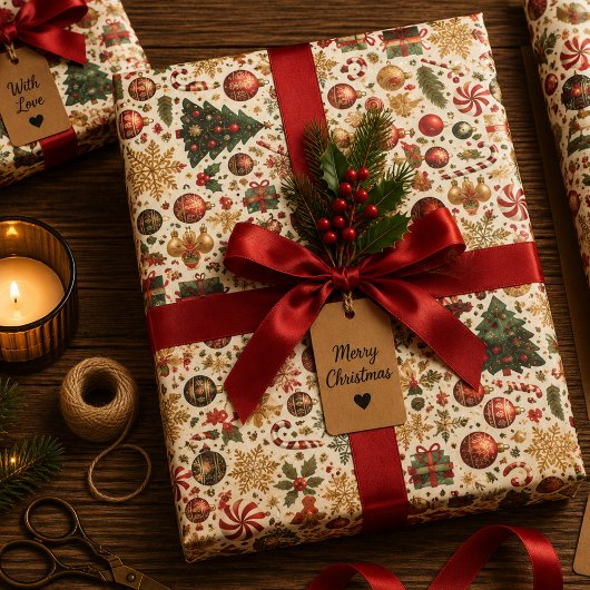 Tinsel en Twinkle Inpakpapier Vel