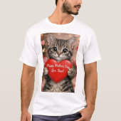Tinsel "Gelukkige Moederdag Hart Kitten T-Shirt (Voorkant)