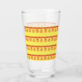 Tinsel HO HO HO Rood Glas (Achterkant)