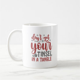 Tinsel in de war Niet Kerst Personalized Koffiemok