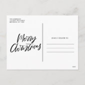 Tinsel in een Tangle Funny Dog Foto Kerstmis Feestdagenkaart (Achterkant)